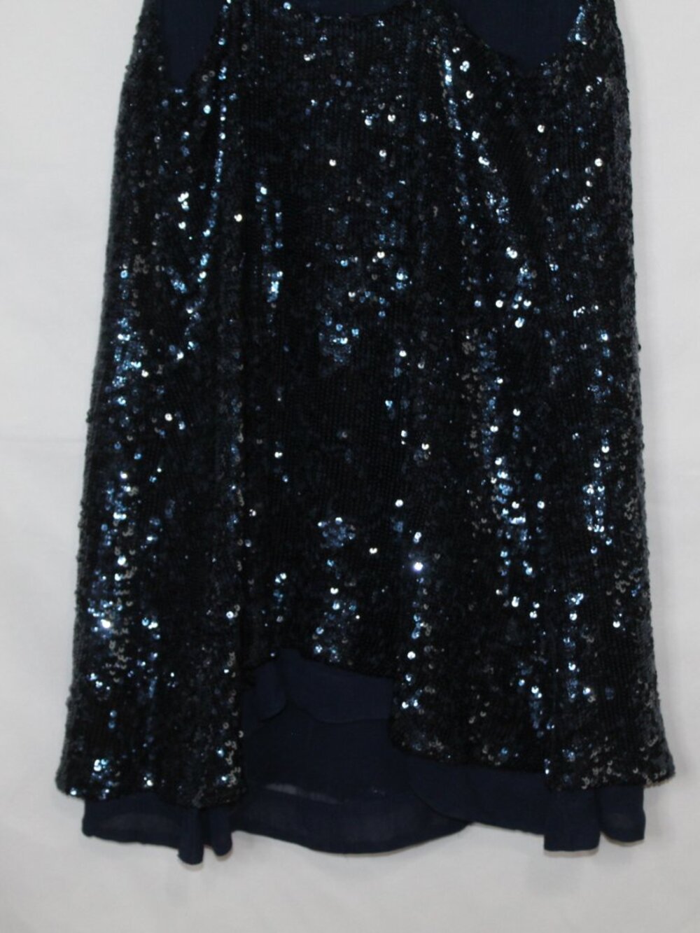 Free People women's dress size XS dark blue sequin mini strappy party slip - Picture 12 of 13